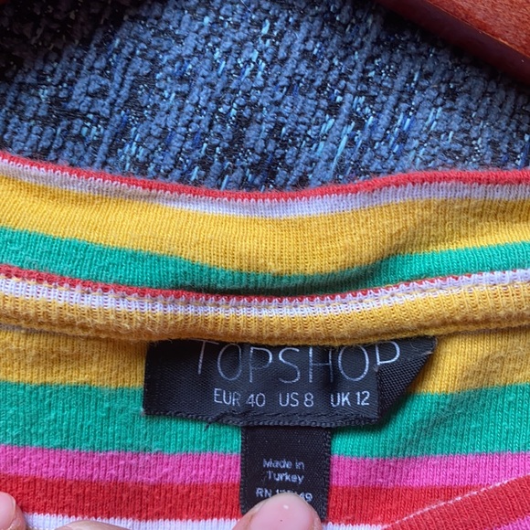 Striped cropped t-shirt - Picture 4 of 4